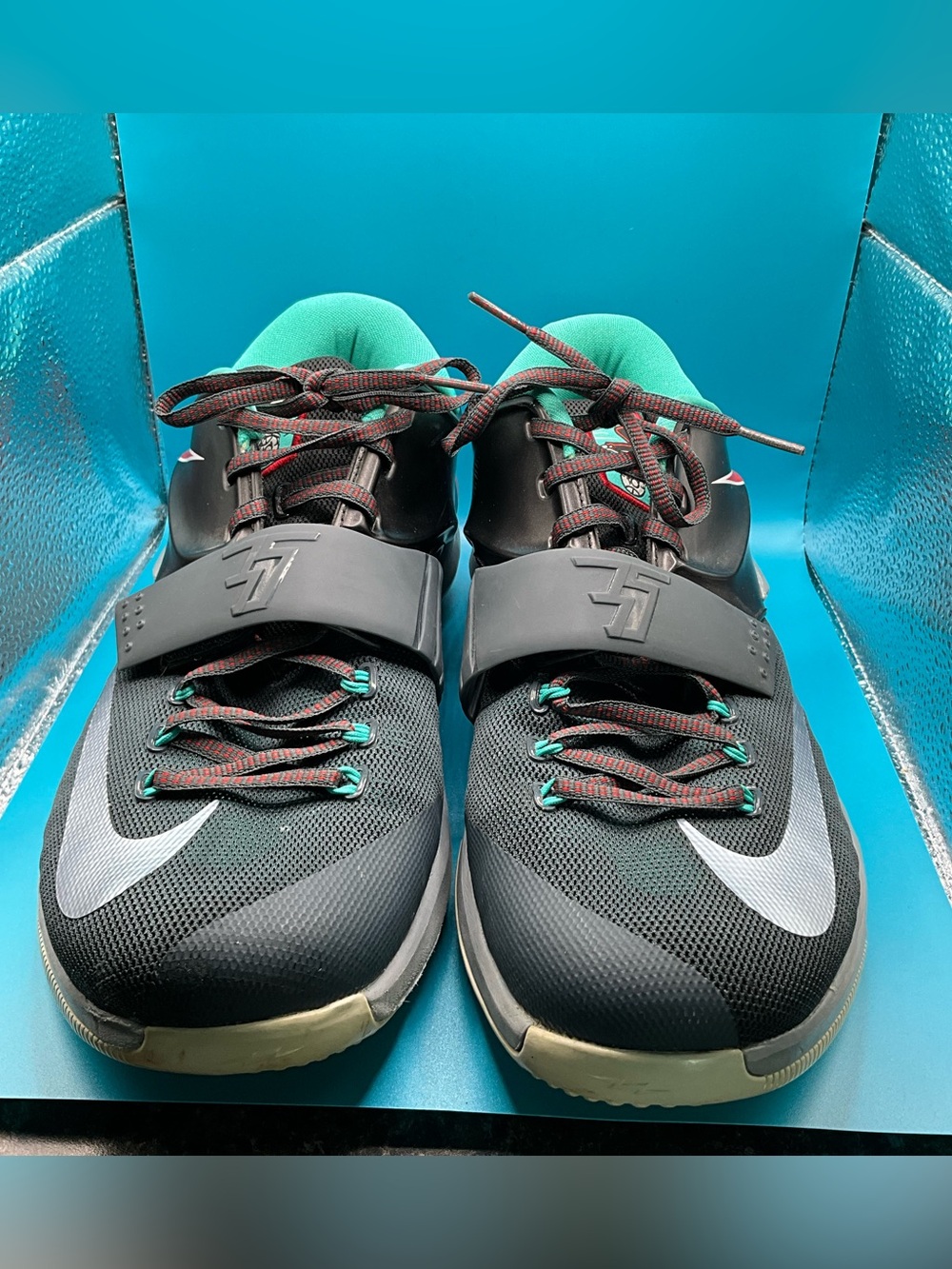 Retro Nike KD7 “Flight” Thunderbolt Men's Sneakers with Strap